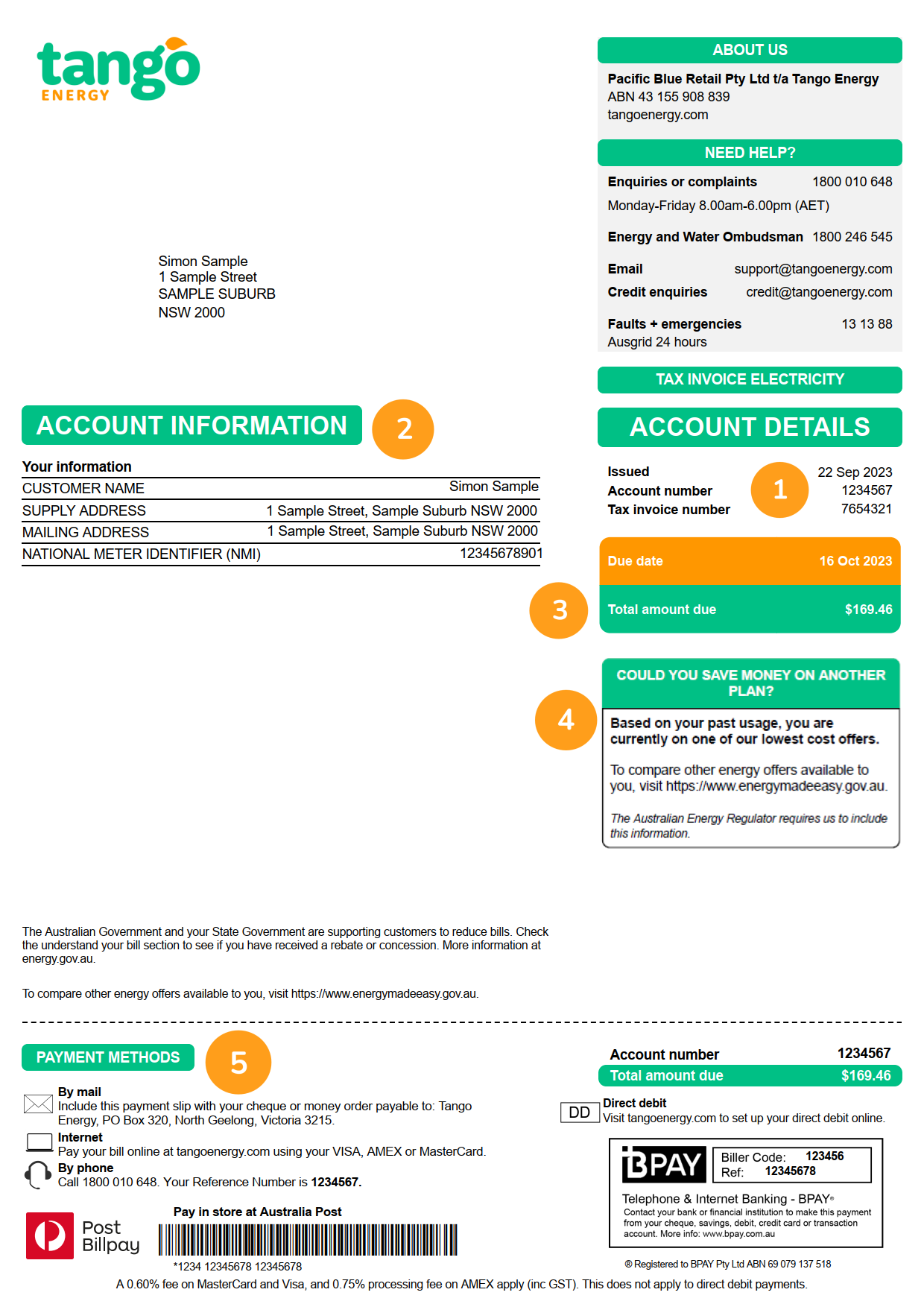 Understanding Your Bill Tango Energy